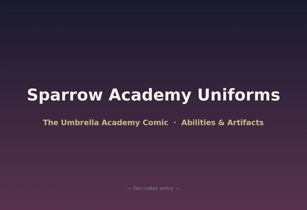 Sparrow Academy Uniforms